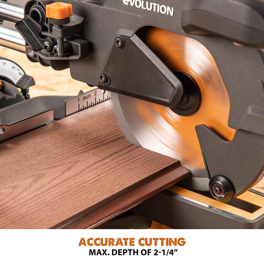 Single Bevel Sliding Miter Saw with 7-1/4 in. Multi-Material Cutting Blade U223664