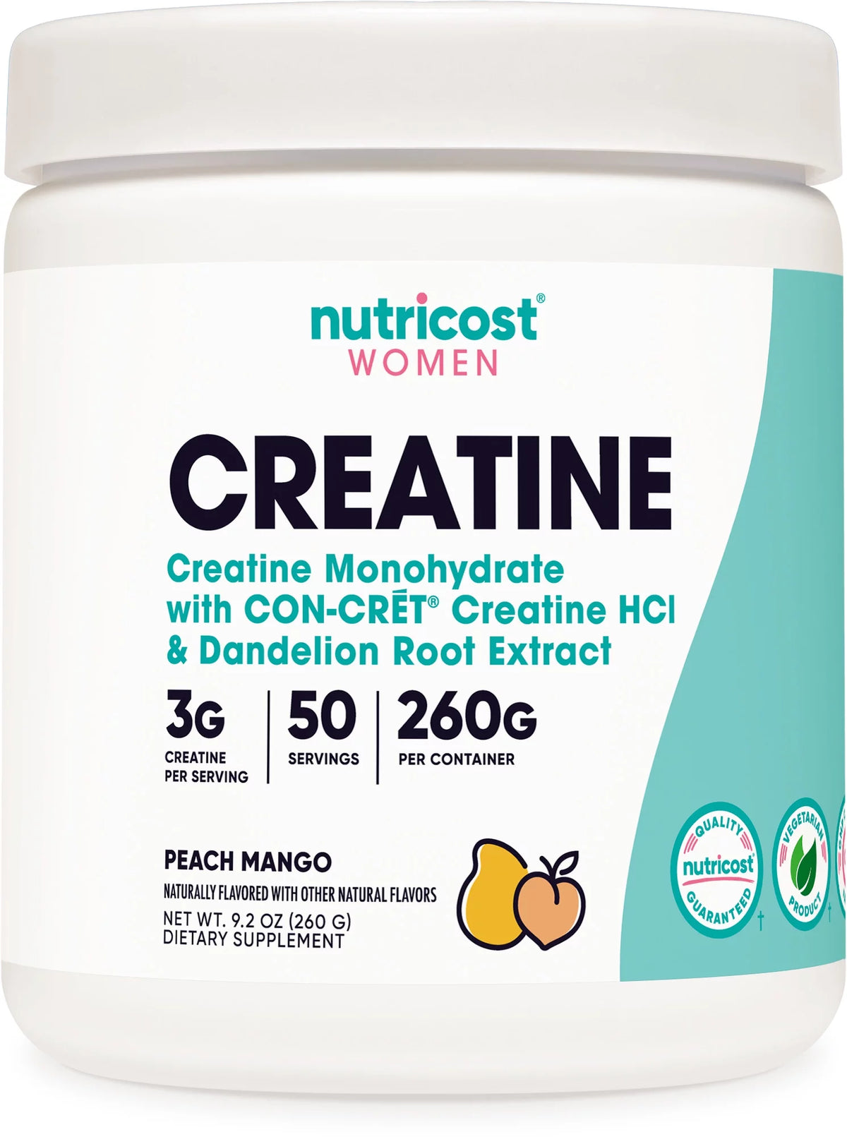 Creatine Monohydrate Powder Peach Mango 50 Servings M296314