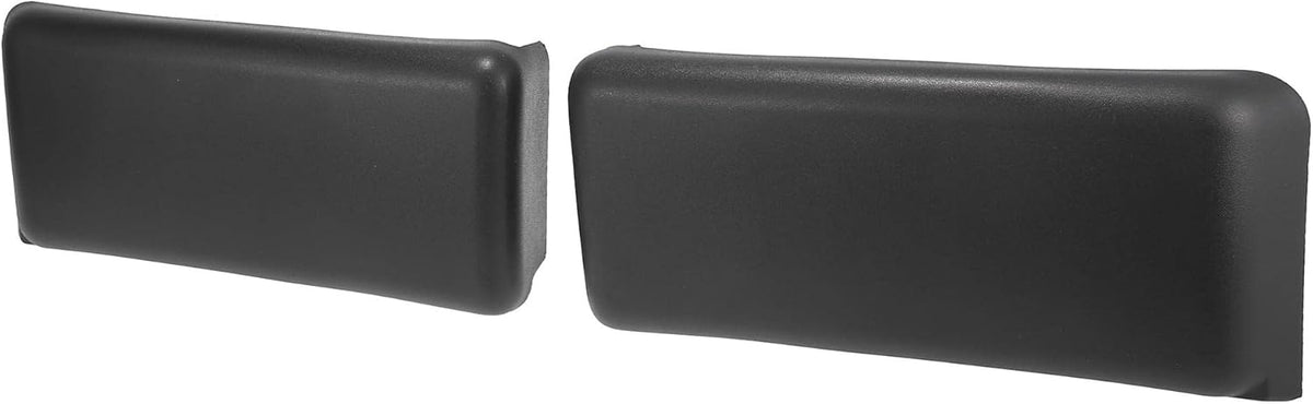 Black Plastic Car Front Bumper Guards Pack of 2 U4293