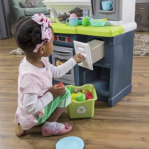 20 Piece Blue White Green Play Kitchen Set X9192