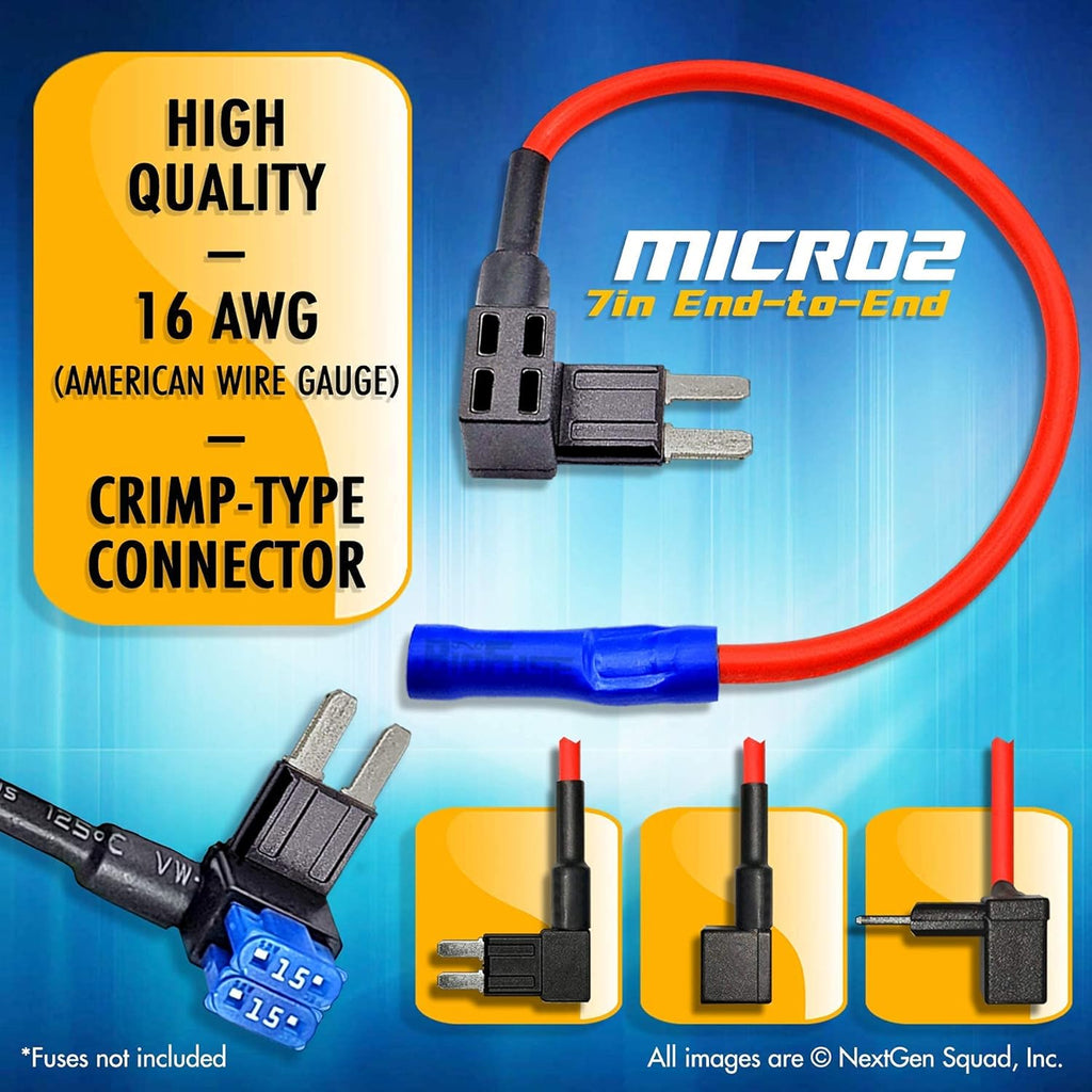 12V Micro2 50 Piece Car Fuse Tap and Holders W39586