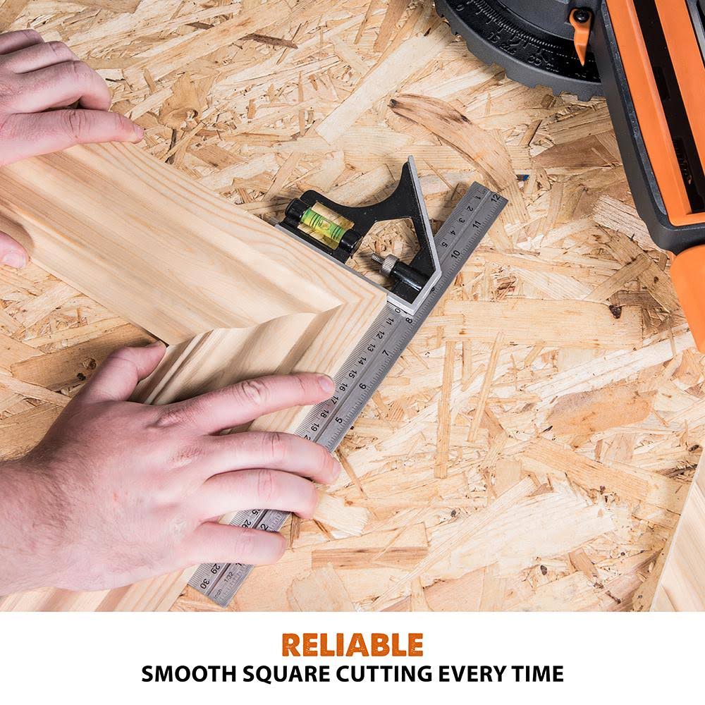Single Bevel Sliding Miter Saw with 7-1/4 in. Multi-Material Cutting Blade U223664