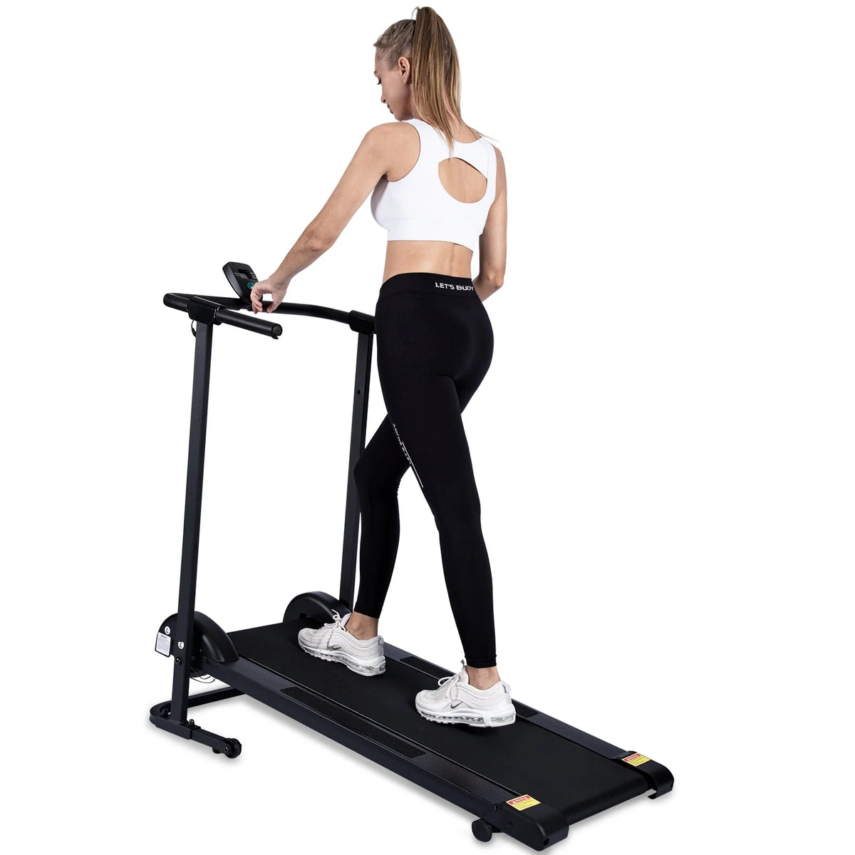 Manual Non Electric Treadmill with 10° Incline Foldable X1121