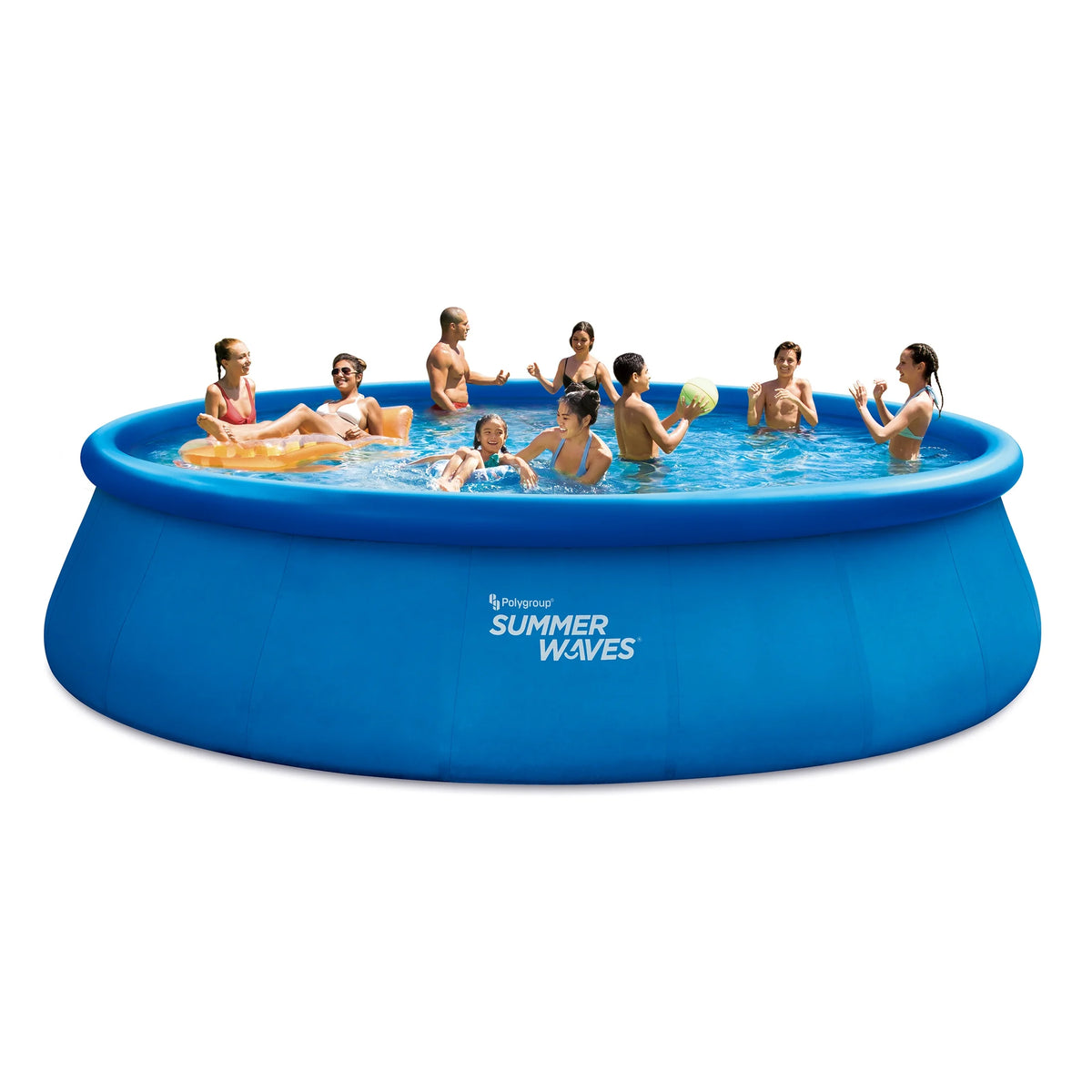 18 ft Round Blue Above Ground Pool C959319