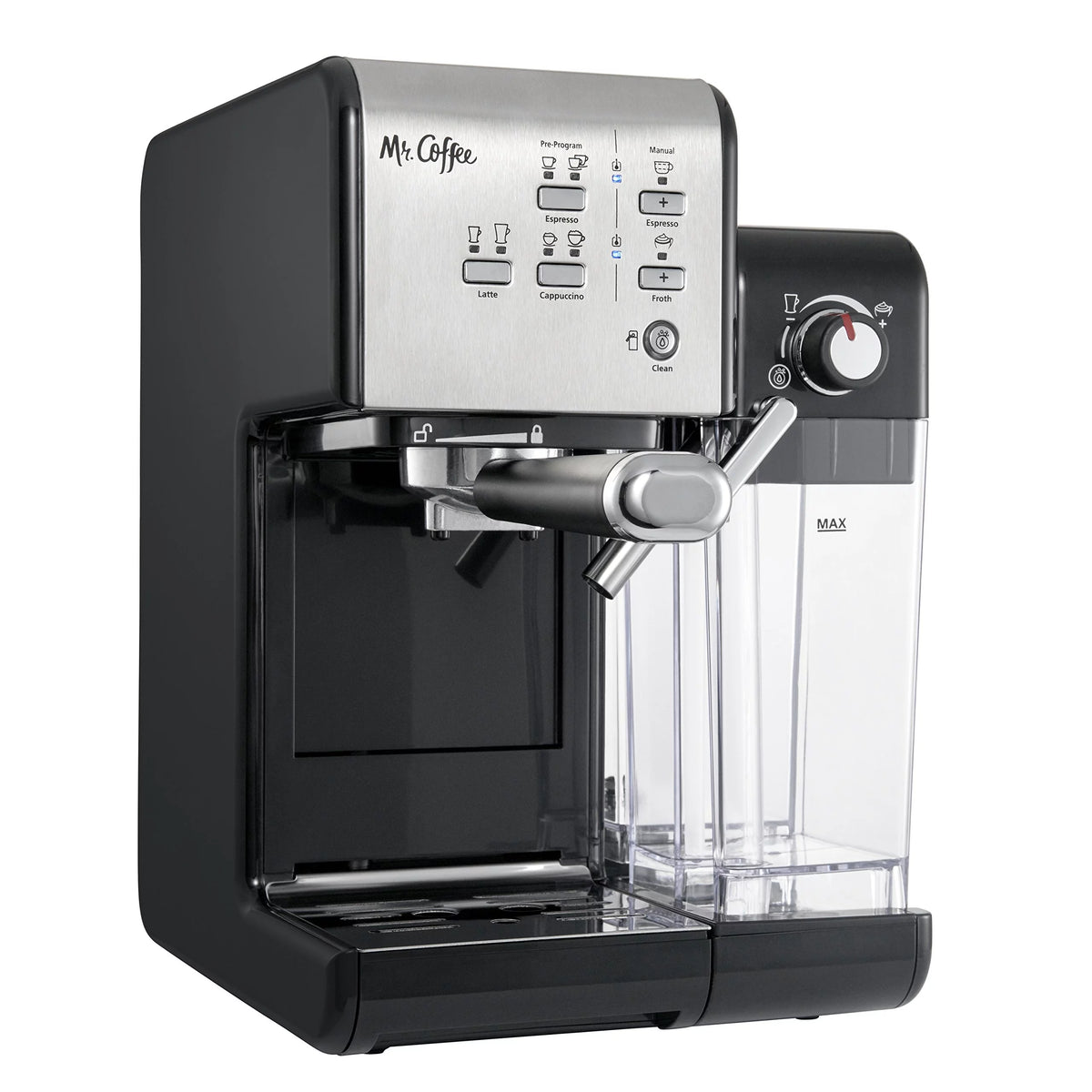 Black Espresso and Cappuccino Machine O8808