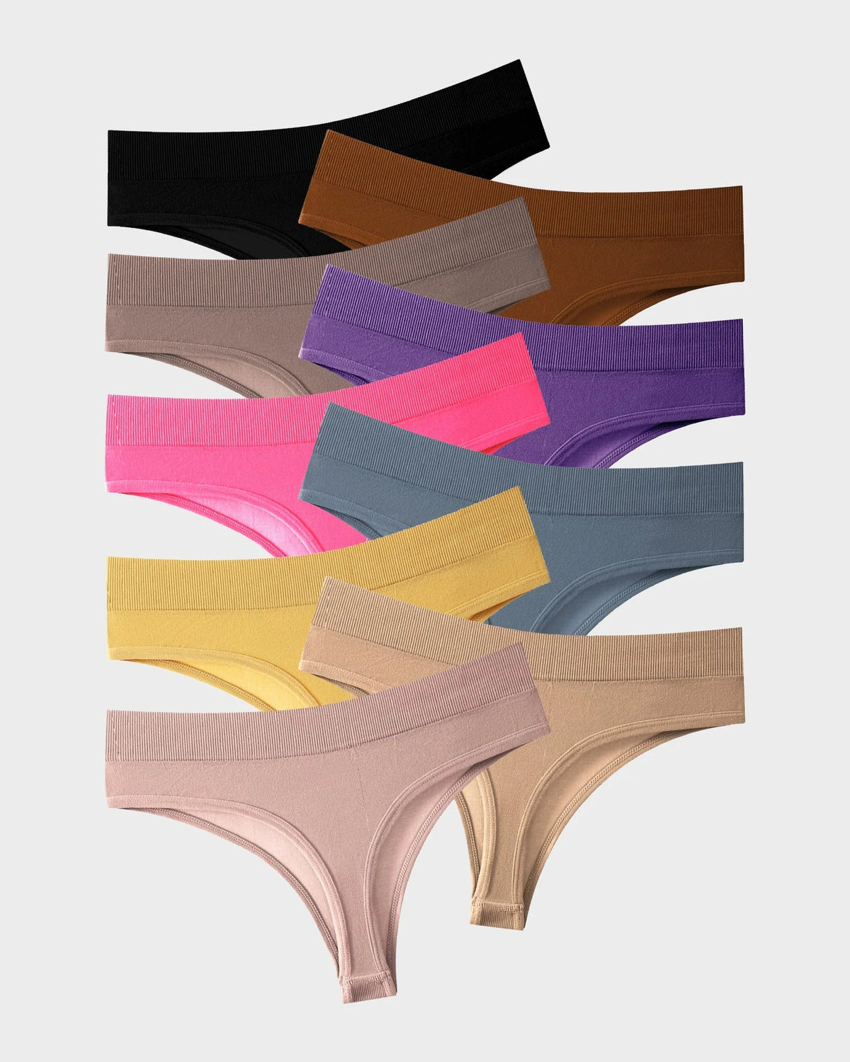 Seamless Sport Thong Panties 9 Pack I71107