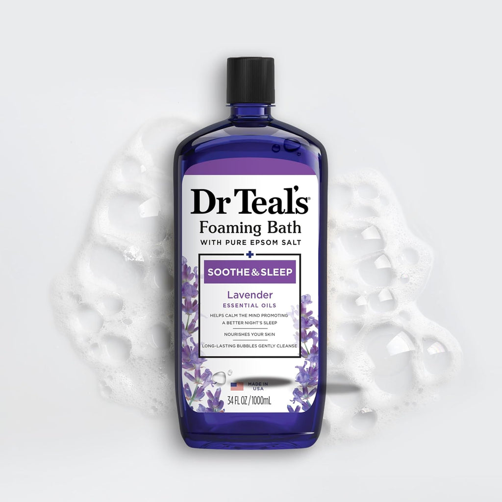 Lavender Epsom Salt Soaking Solution and Foaming Bath Combo Pack N738