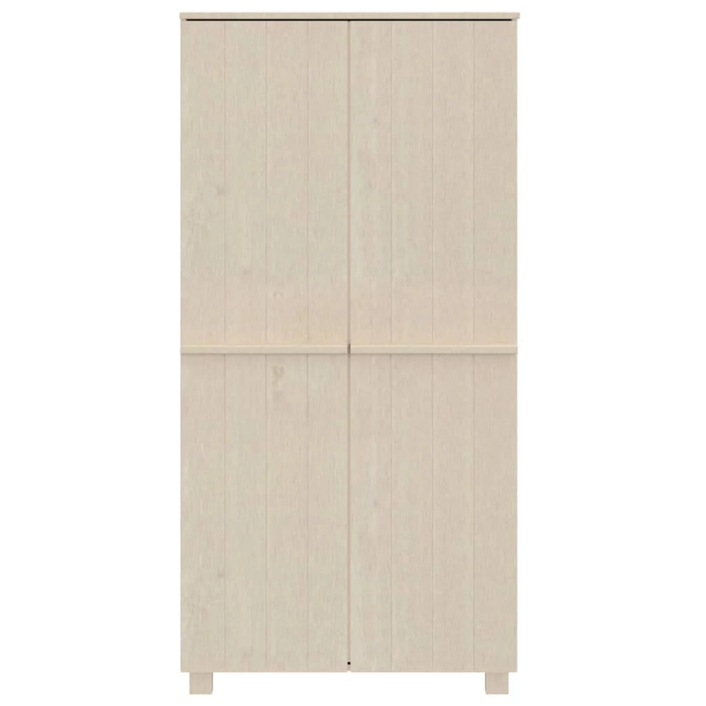 Honey Brown Solid Wood Pine Wardrobe K151127