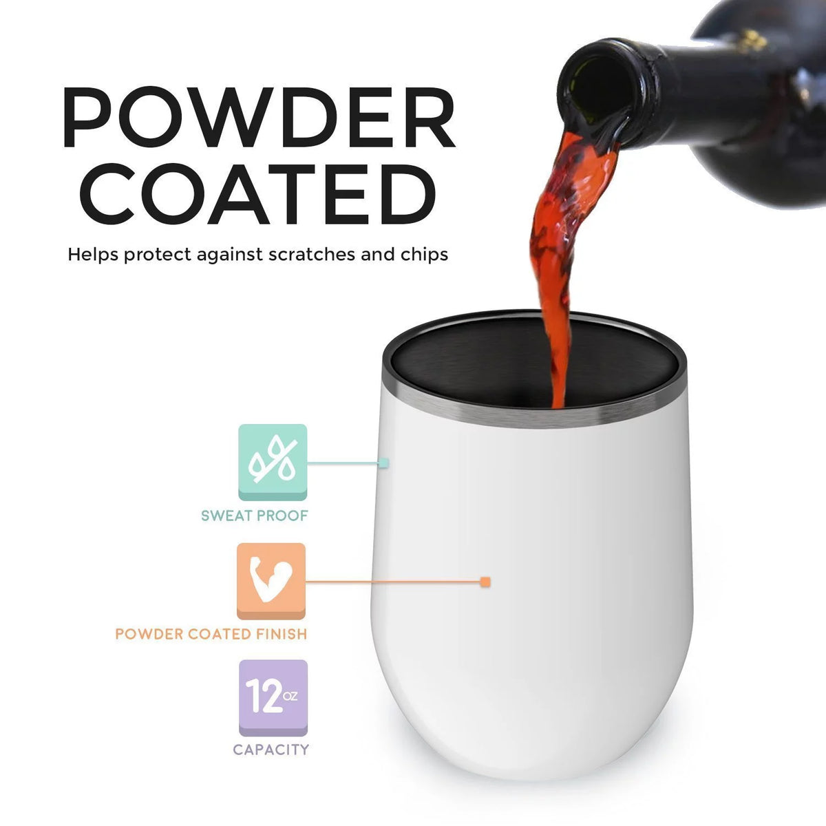 Engraved 12 oz Red Wine Cup O123