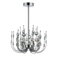 6Lt Chandelier Chrome Clear N200