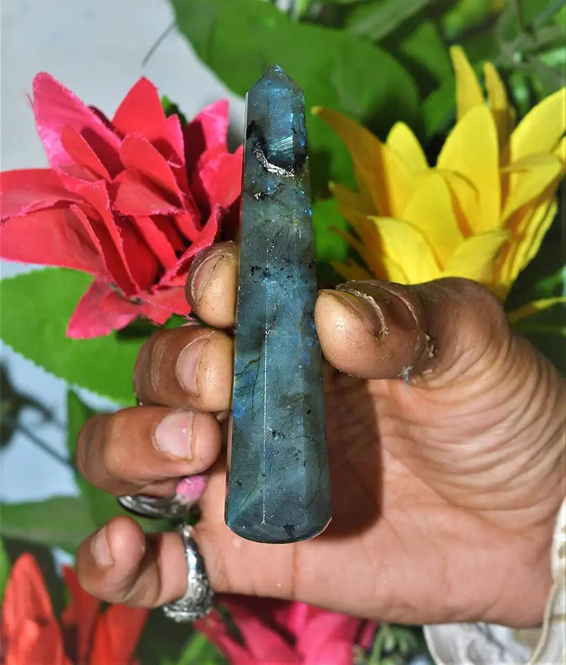 Labradorite Crystal Wand 1pc F171