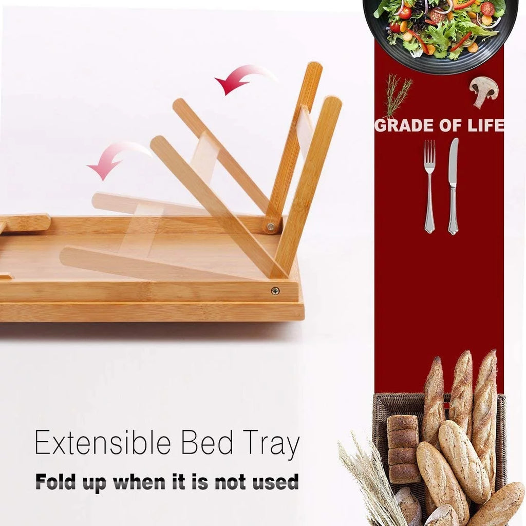 Bamboo Bed Tray with Folding Legs D92089