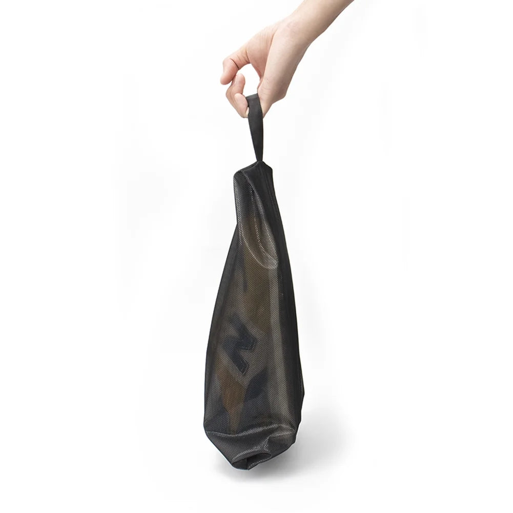 Water Resistant Shoe Bags with Zipper 2 Pack Black P46249