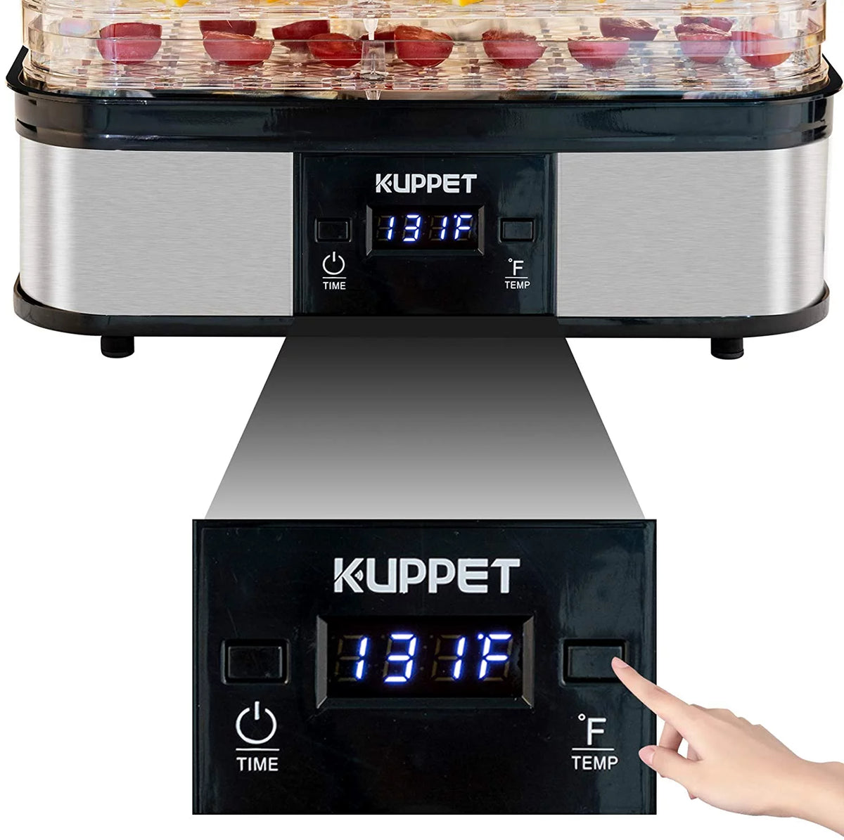 Electric Food Dehydrator with Adjustable Thermostat, 5-Tray K97013