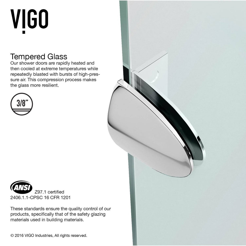 Frameless Neo-Angle Shower Enclosure with Low-Profile Base C7337