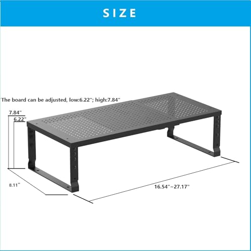2Packs Black Medium Metal Spice Rack H66026