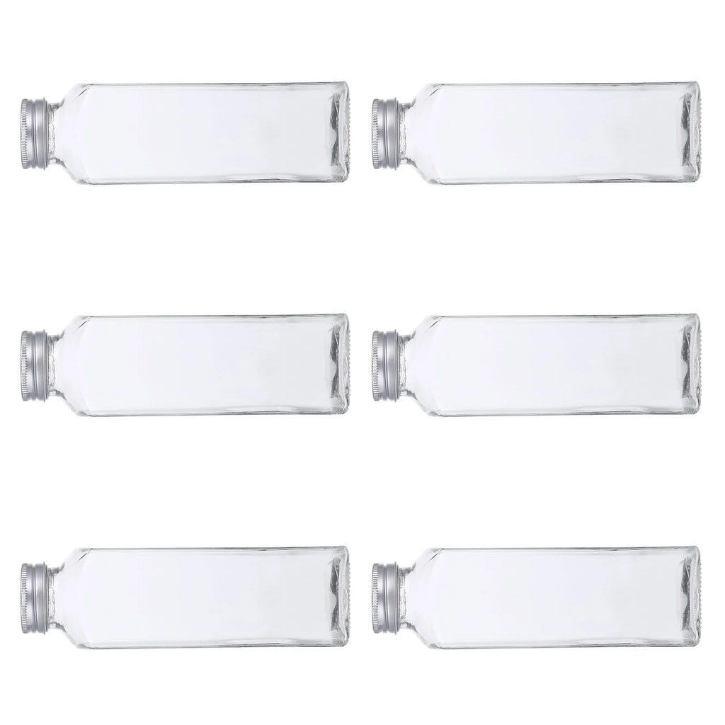 6 Pcs Glass Storage Bottles with Lid X897