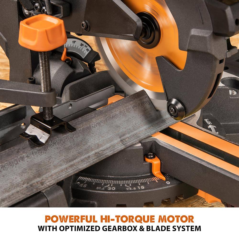 Single Bevel Sliding Miter Saw with 7-1/4 in. Multi-Material Cutting Blade U223664