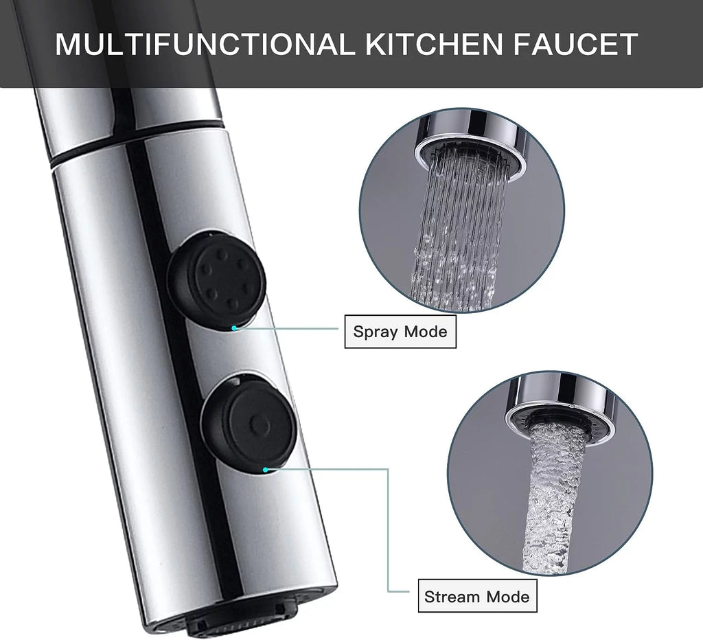 Chrome Pull Down Sprayer Kitchen Faucet M9035