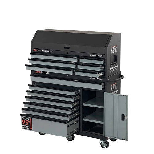 13-Drawer + 1 Door Tool Chest and Rolling Cabinet Combo T8295