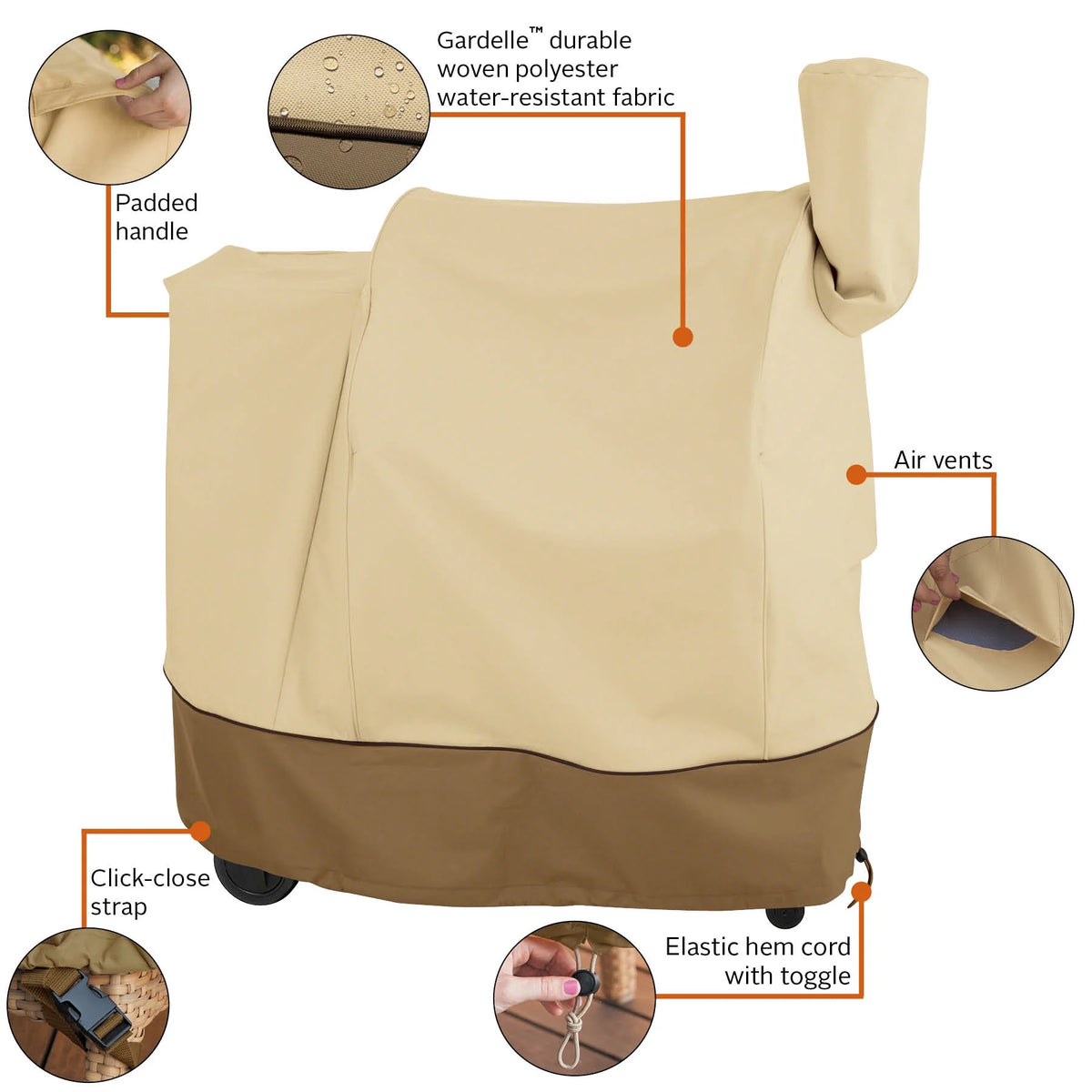 Water Resistant BBQ Grill Cover, 41-Inch W T3962