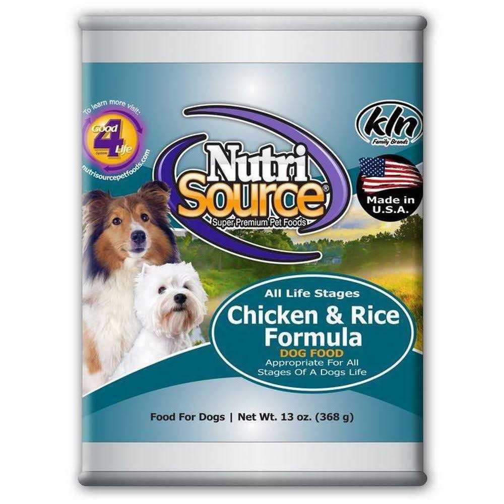 Adult Chicken & Rice Canned Dog Food A294701