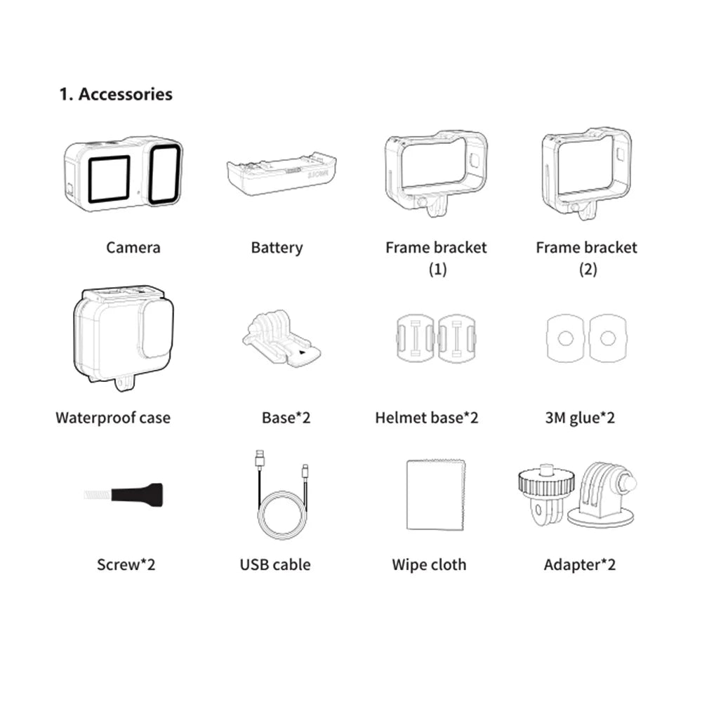 20MP Waterproof Dual Screen Camera with 135° Wide Angle L9012