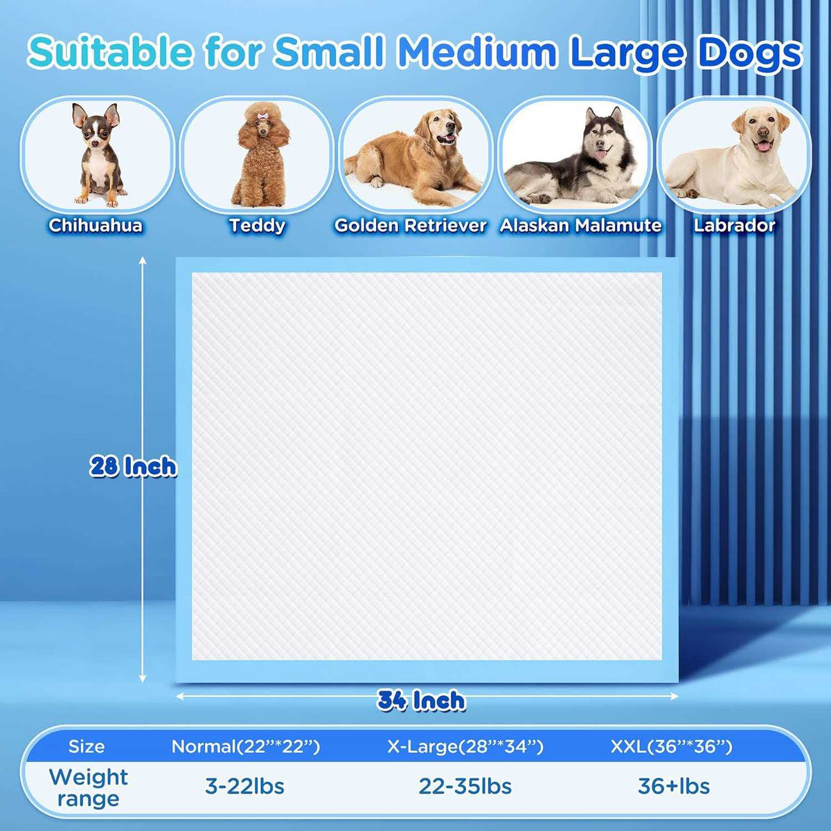 Extra Large Quick Dry 6 Layers Dog Pee Pads J979