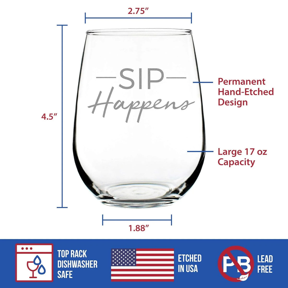 Stemless Wine Glass 17 Ounces B47733