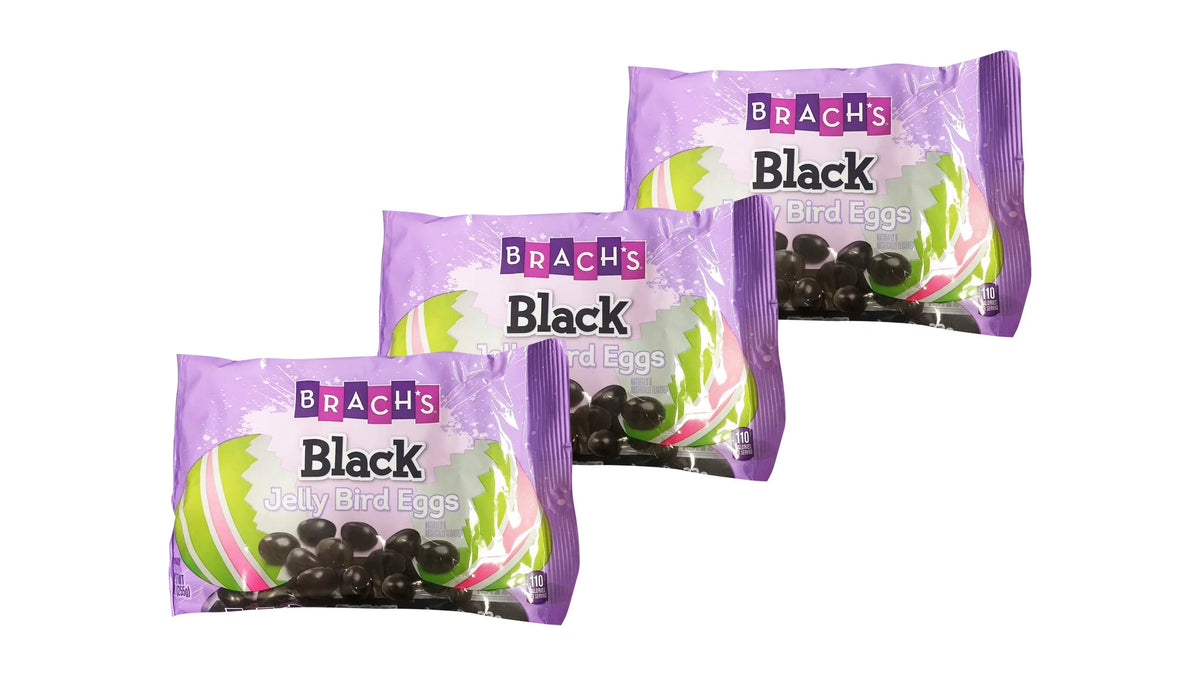 Black Jelly Bird Eggs Pack of 3 I6781