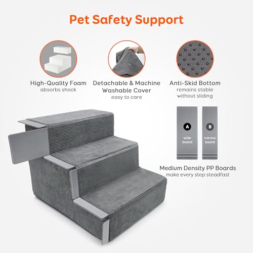 4-Step Non-Slip Foam Pet Steps Z765