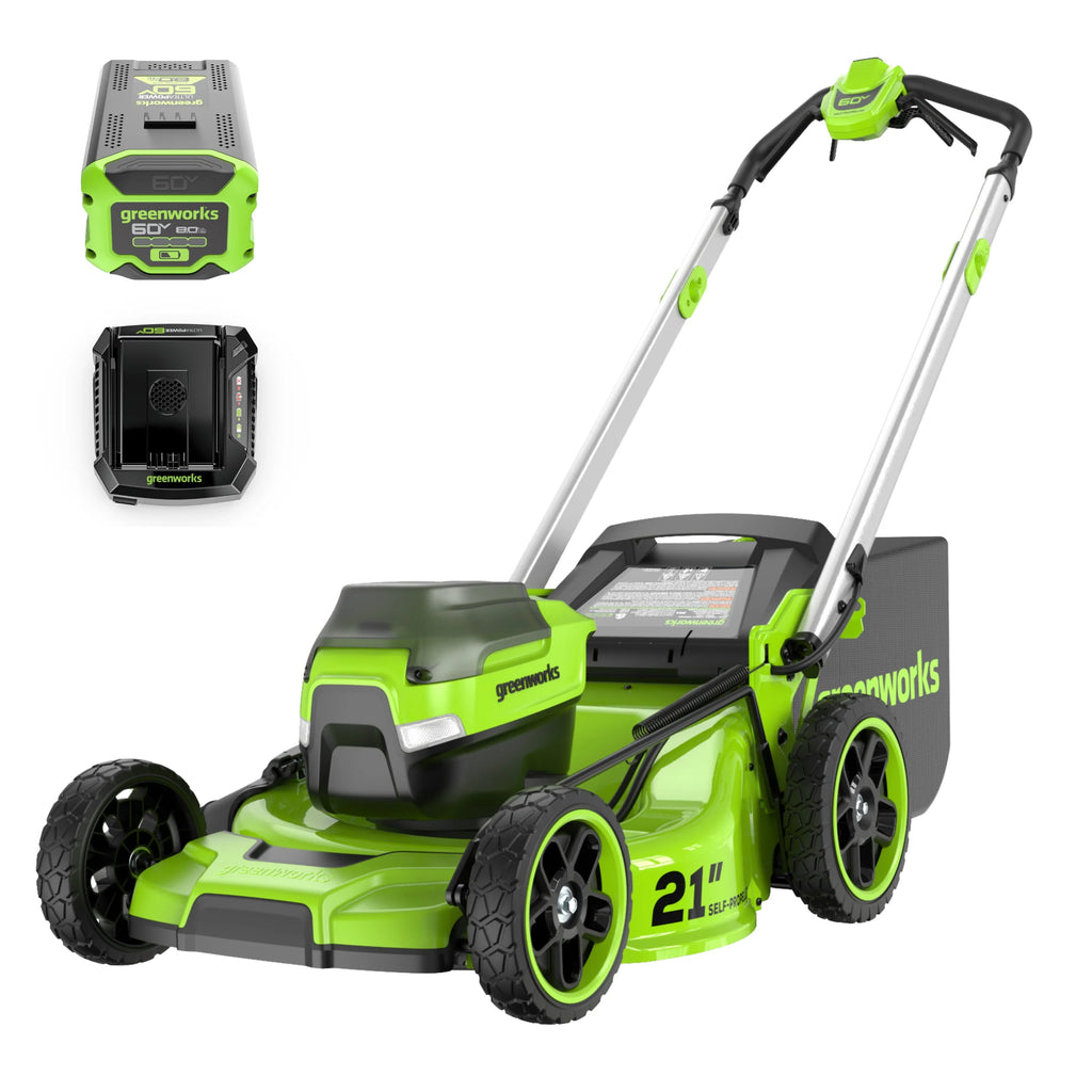 60V 21 Self Propelled Lawn Mower with 8.0 Ah Battery & Rapid Charger Z9252