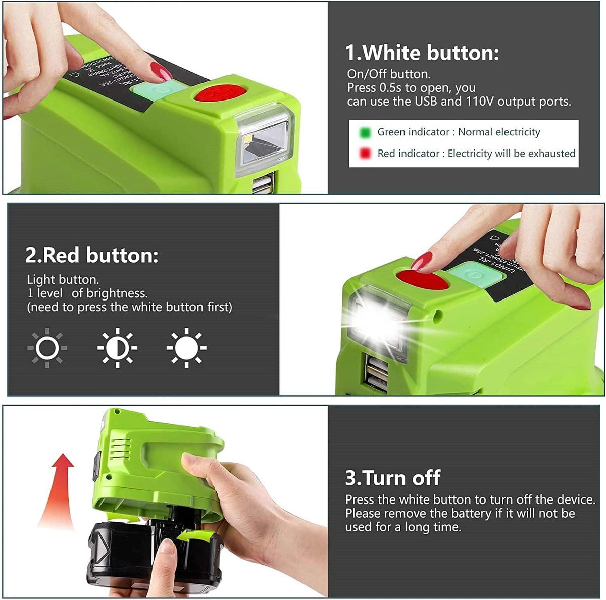 150W DC 18V to AC 120V Power Inverter Z171