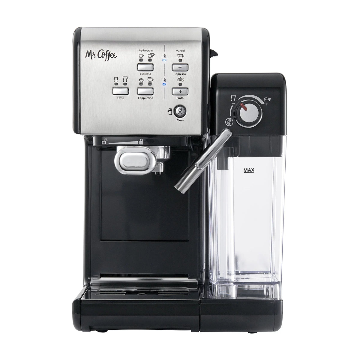 Black Espresso and Cappuccino Machine O8808