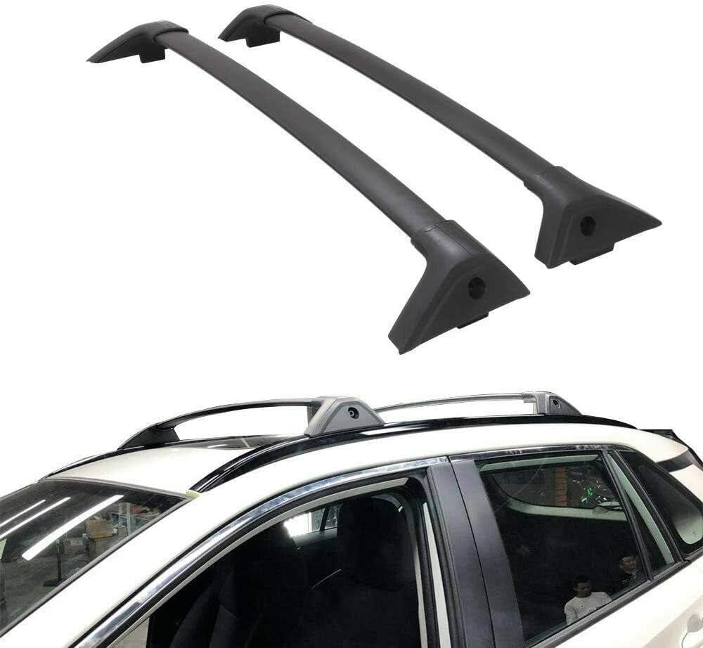 Roof Rack Cross Bars for Toyota RAV4 2019 2022 Aluminum Black R913