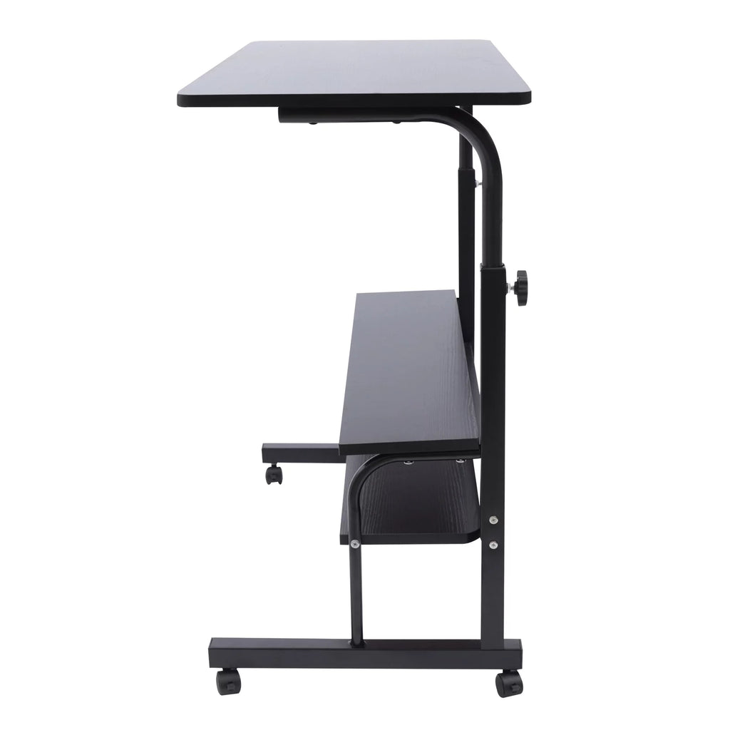Height Adjustable Mobile Computer Desk with Wheels K97487