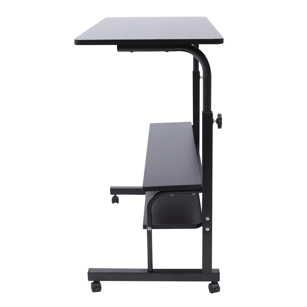 Height Adjustable Mobile Computer Desk with Wheels K97487