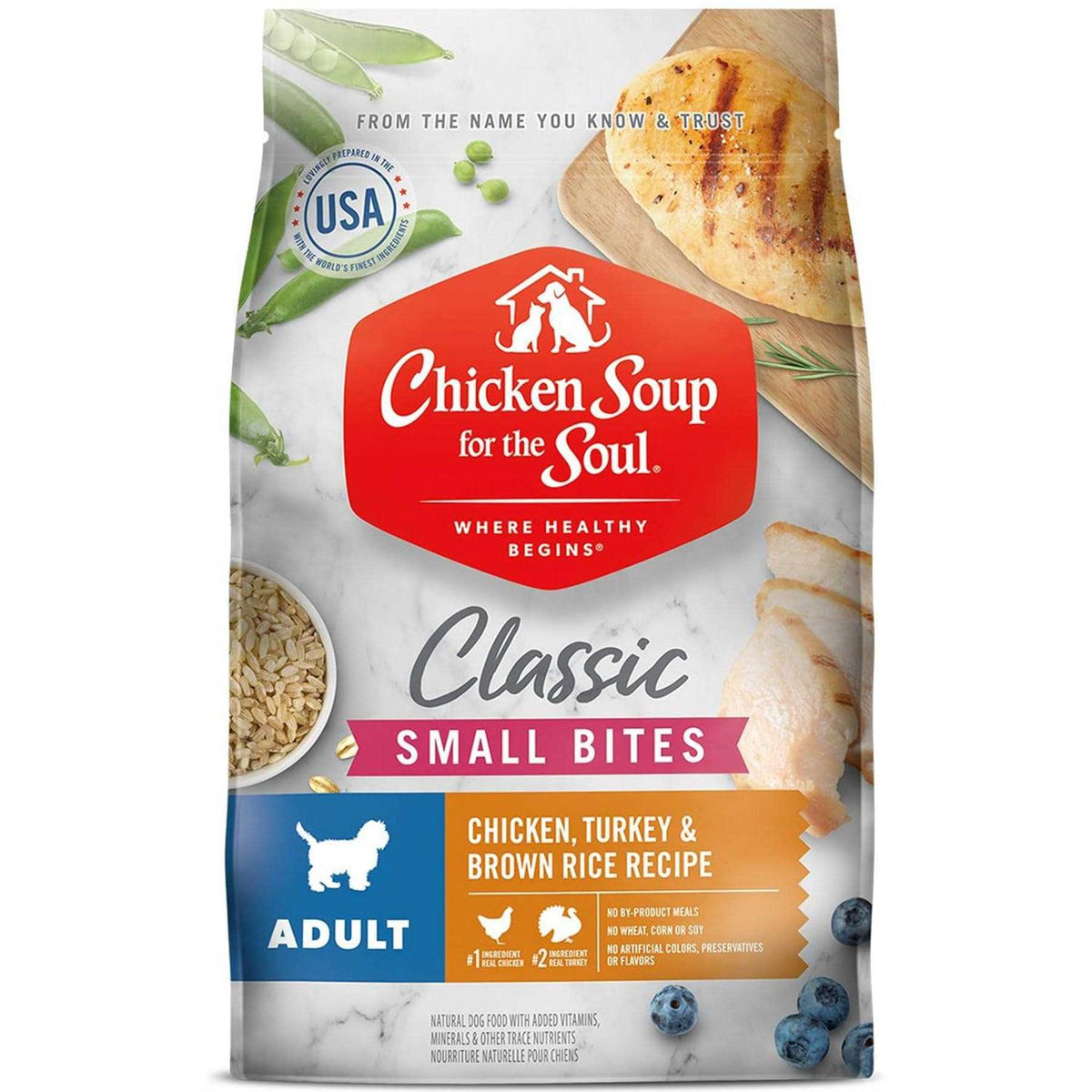 Chicken Turkey & Brown Rice Recipe Dry Dog Food D29273