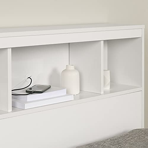 Twin Pure White Bookcase Headboard X242345