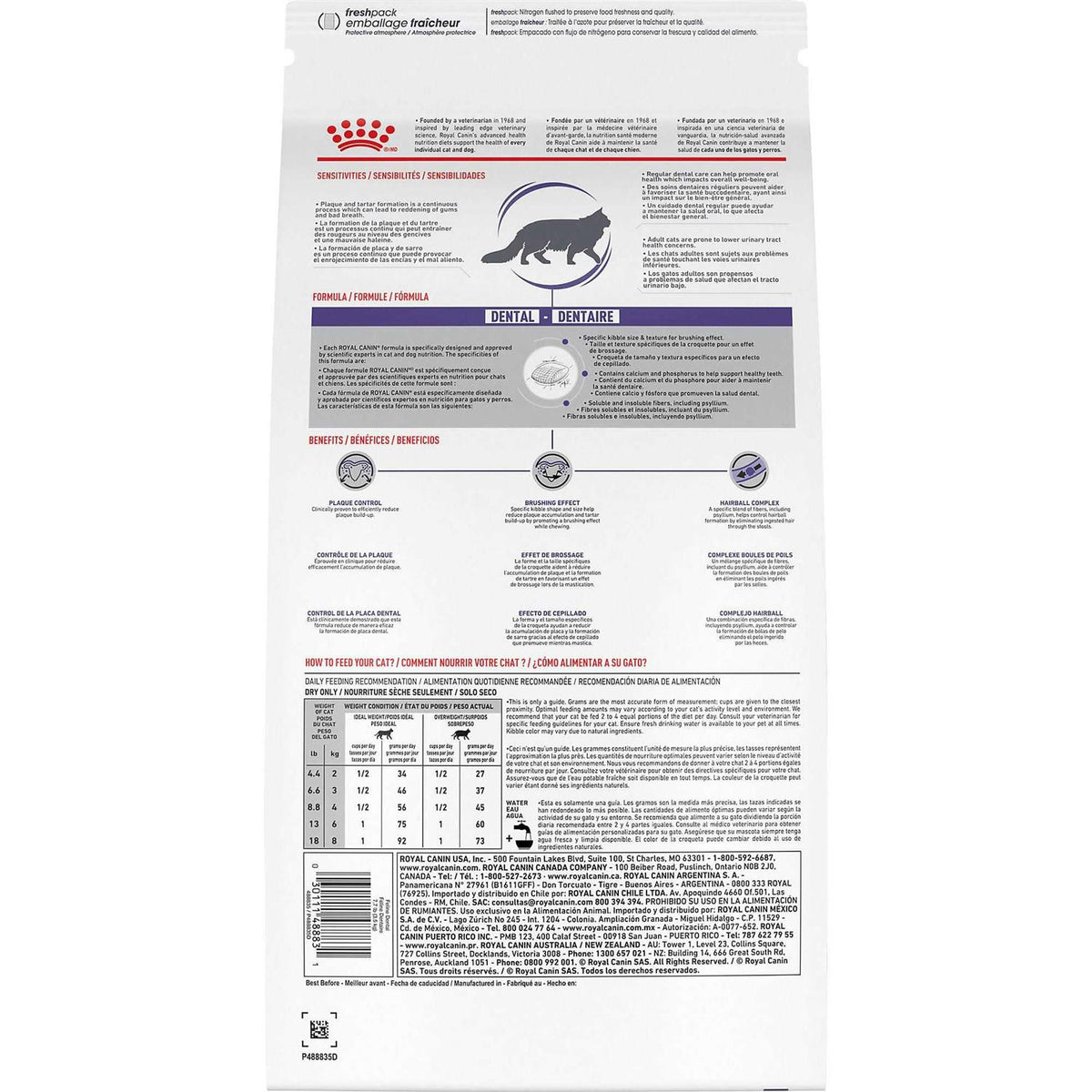 Veterinary Diet Feline Dental Adult Dry Cat Food P1362