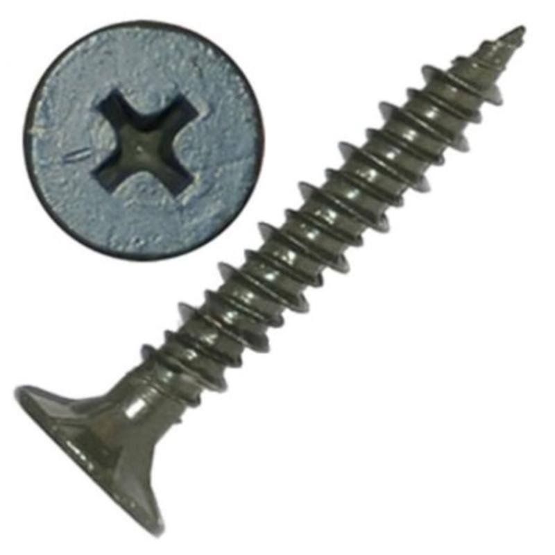 NO. 8 x 1.62 in. Phillips Wafer Head Cement Board Screws Pack of 650 V653