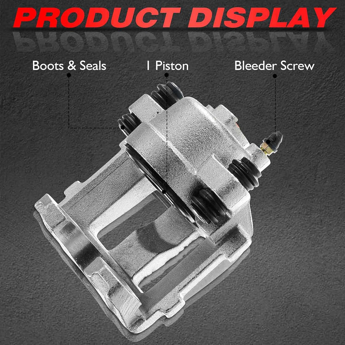 Front Driver Side Brake Caliper Assembly Pack of 2 F4041