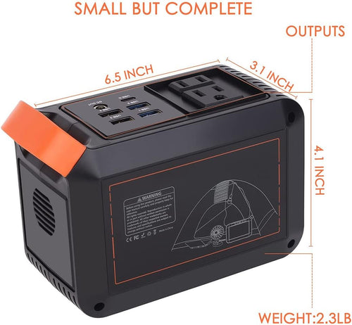 111Wh 30000mAh Portable Power Station Lithium Battery 110V/80W AC DC USB QC3.0 USB C LED Flashlight I523420