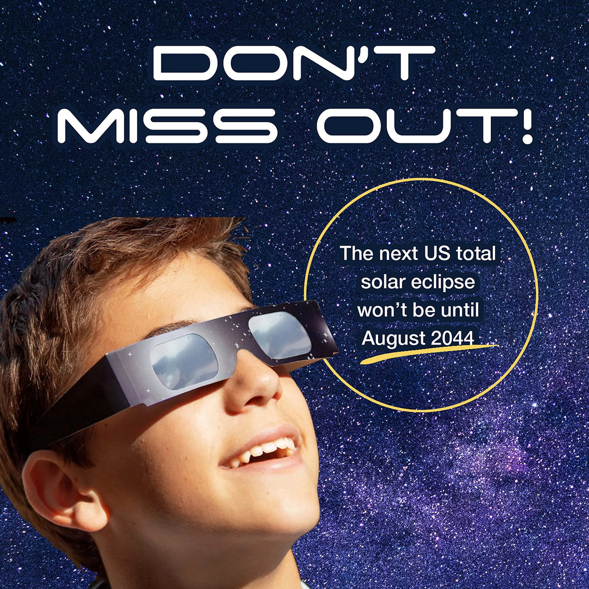 Solar Eclipse Glasses 2 Pack W249