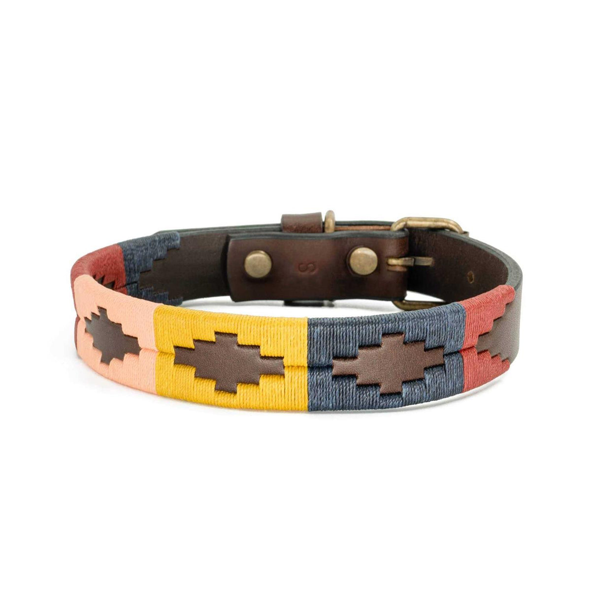 Leather Hand-Stitched Polo Dog Collar O18576