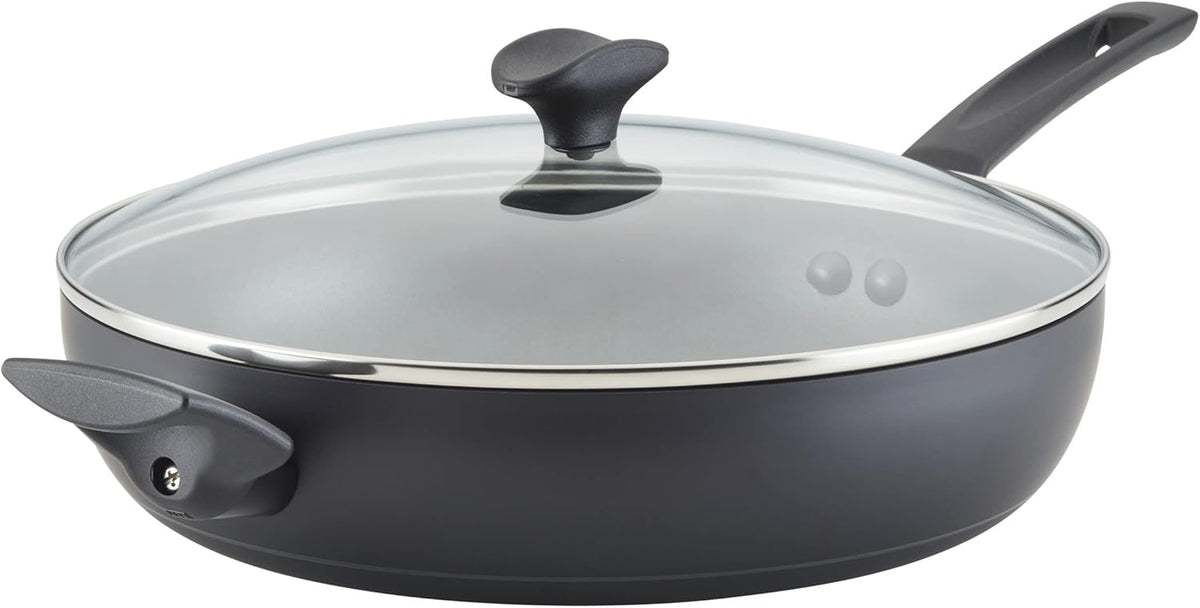 12.25 Inch Hard Anodized Nonstick Pan with Lid Z588