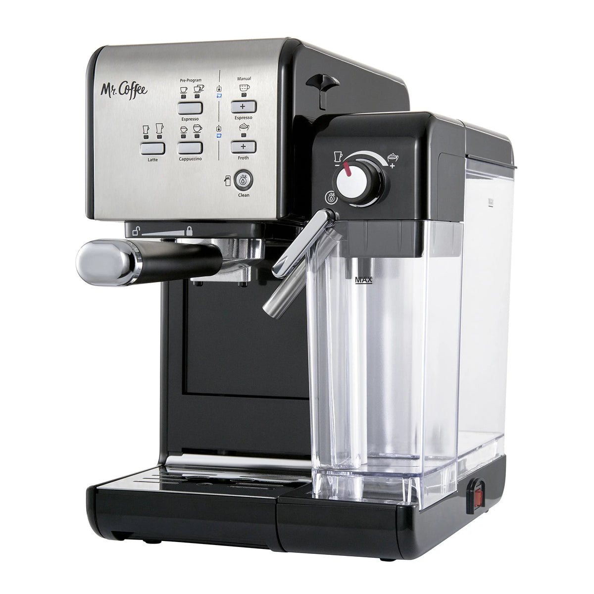 Black Espresso and Cappuccino Machine O8808