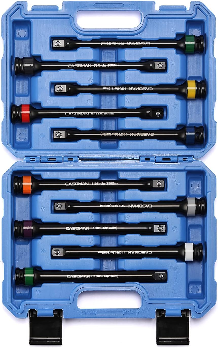 10 Piece 1/2" Drive Torque Extension Bar Set G594622