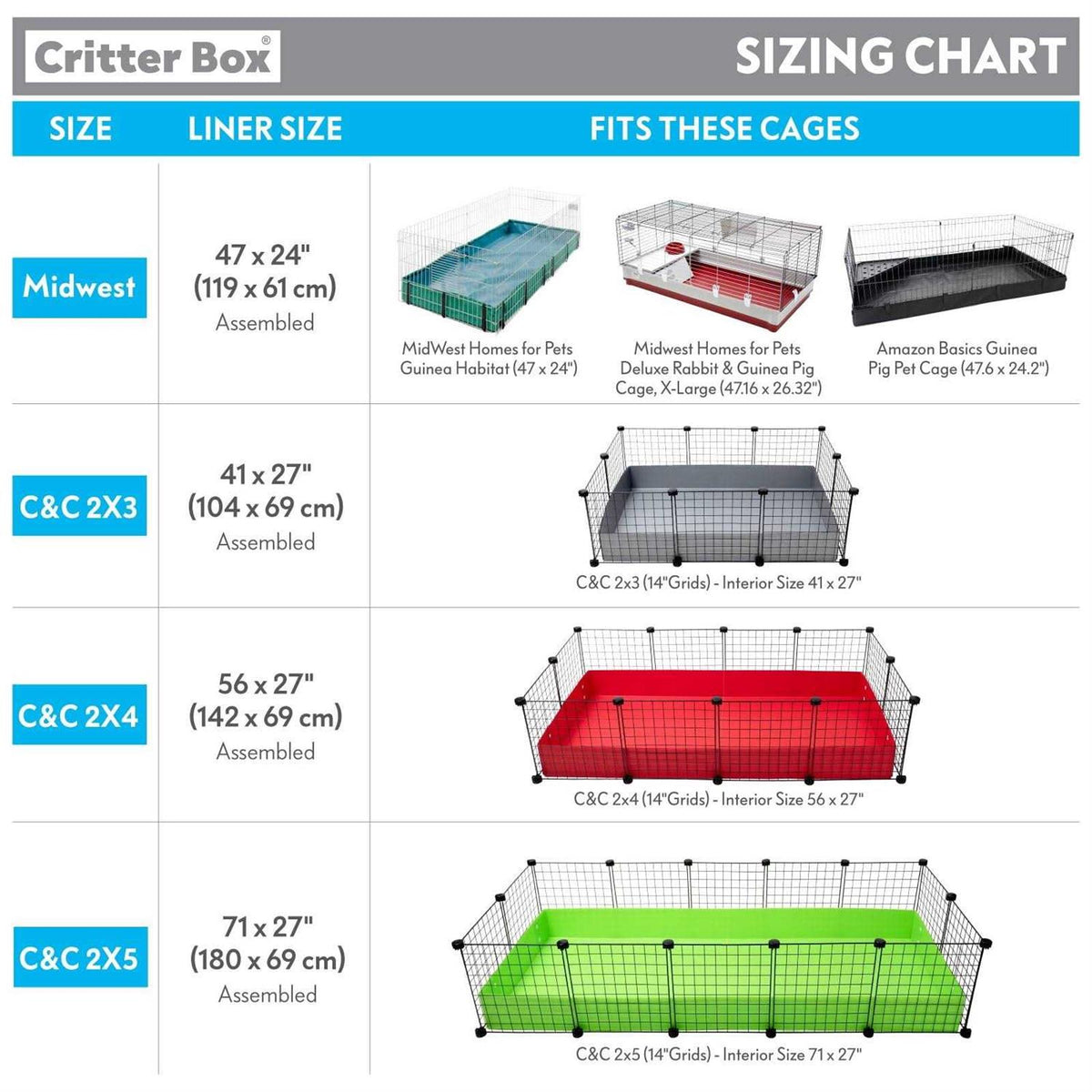 Washable Fleece Guinea Pig Cage Liner & Bedding with Raised Sides Z44057