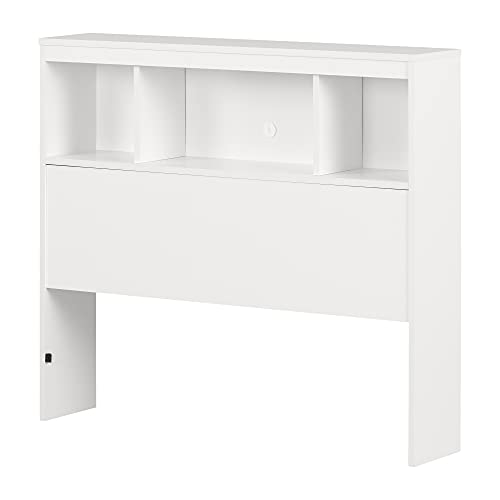 Twin Pure White Bookcase Headboard X242345